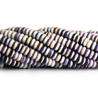 6mm Wampum Shell Plain Heishis 16 inch 130 beads - The Bead Traders