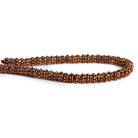 6x3.5mm Copper Daisy Ring Spacers 8 inch 52 beads - The Bead Traders