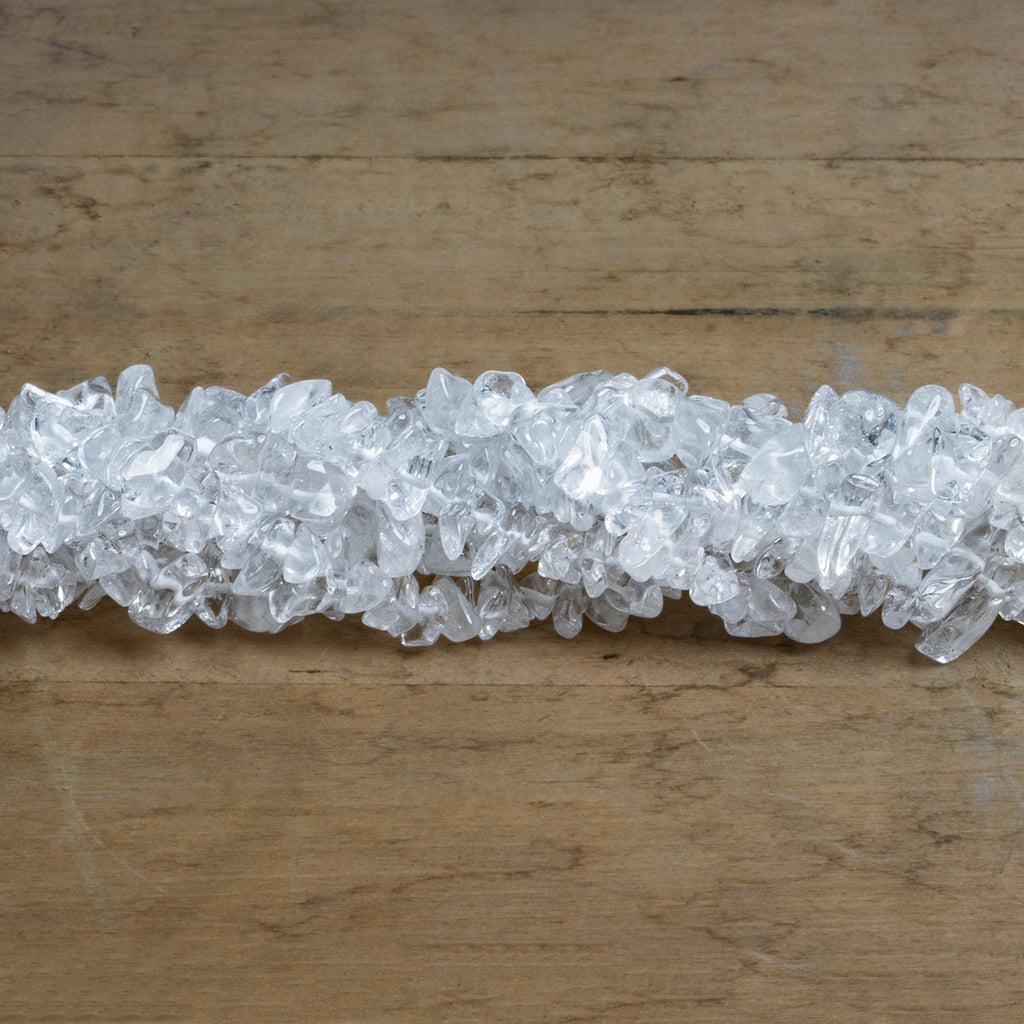 6x4mm Crystal Quartz Chips 36 inch 260 beads - The Bead Traders