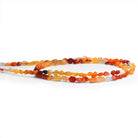 6x4mm Fire Opal Plain Nuggets 18 inch 85 beads - The Bead Traders
