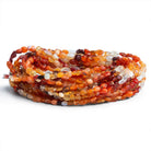 6x4mm Fire Opal Plain Nuggets 18 inch 85 beads - The Bead Traders
