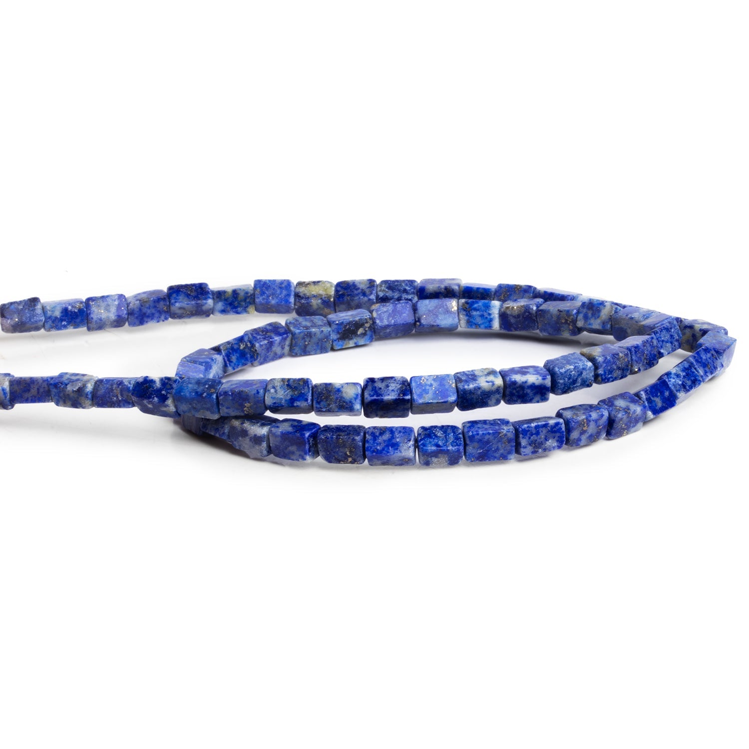 6x4mm Lapis Lazuli Plain Rectangles 15 inch 65 beads - The Bead Traders