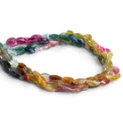 6x4mm Multicolor Tourmaline Faceted Marquises 14 inch 50 beads - The Bead Traders