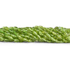 6x4mm Peridot Plain Rice 14 inch 65 beads - The Bead Traders