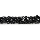 6x5mm Black Spinel Faceted Pears 12 inch 50 beads - The Bead Traders