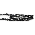 6x5mm Black Spinel Faceted Pears 12 inch 50 beads - The Bead Traders