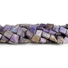 6x5mm Charoite Square Nuggets 7.5 inch 28 beads - The Bead Traders