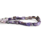 6x5mm Charoite Square Nuggets 7.5 inch 28 beads - The Bead Traders