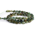 6x5mm Green Tourmaline Plain Ovals 16 inch 67 beads - The Bead Traders