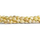 6x5mm Mystic Yellow Sapphire Plain Ovals 8 inch 28 beads - The Bead Traders