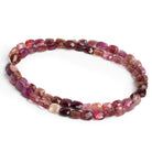 6x5mm Pink Tourmaline Faceted Cushions 16 inch 67 beads - The Bead Traders