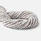 6x5mm Silver Off Round Pears 16 inch 80 beads - The Bead Traders
