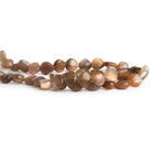 7 - 12mm Chocolate Moonstone Plain Hearts 14 inch 33 beads - The Bead Traders