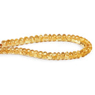 7 - 8mm Citrine Faceted Rondelles 8.5 inch 45 beads - The Bead Traders