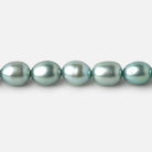 7 - 8mm Mint Green Oval Pearls 16 inch 55 beads - The Bead Traders