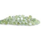 7 - 8mm Mystic Prehnite Plain Hearts 8 inch 50 beads - The Bead Traders