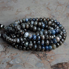 7 - 9mm Sapphire Faceted Rondelle Beads 16 inch 68 beads - The Bead Traders