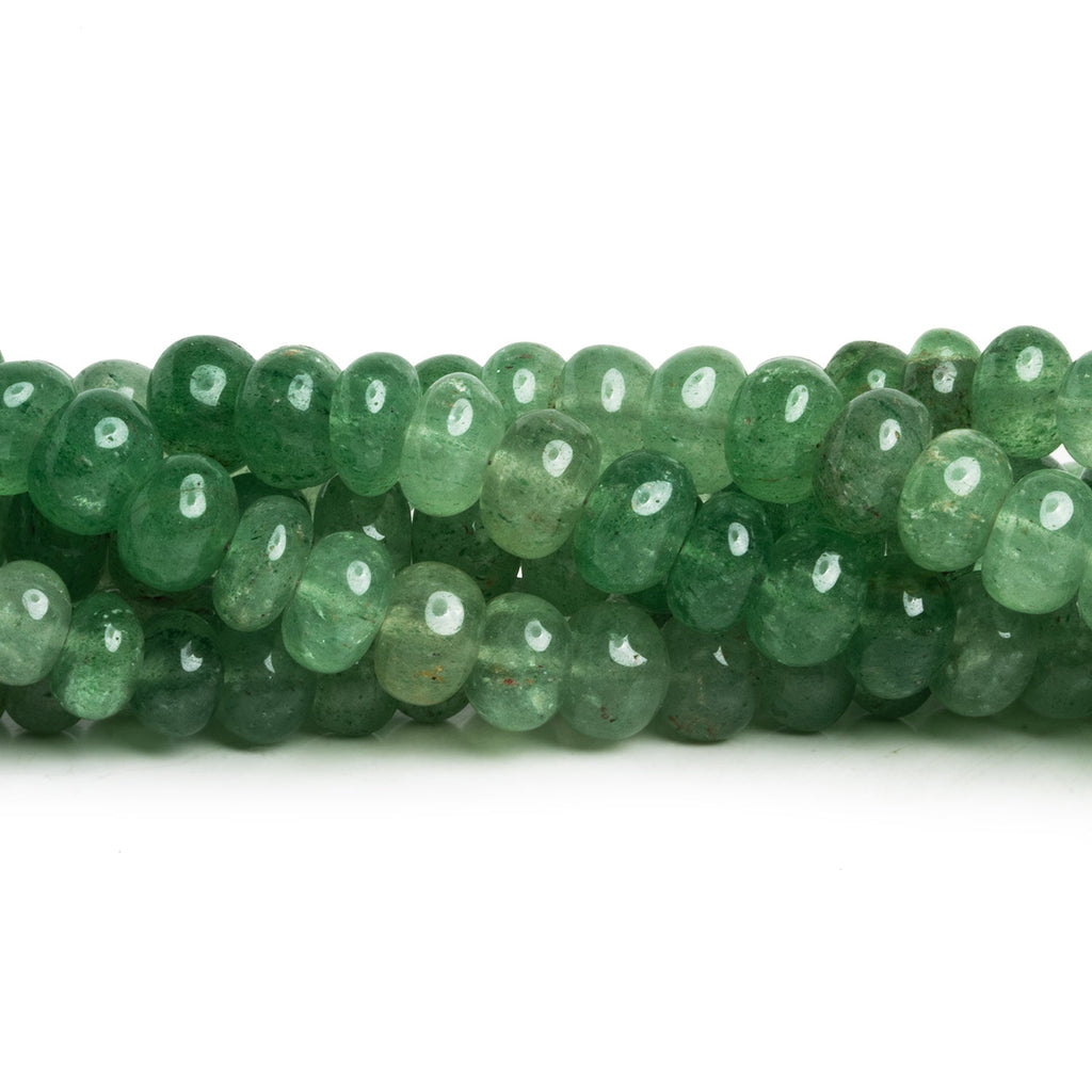 thumbnail image 2 of Natural Green Aventurine Rondelle Gemstone Bracelet – 7.5 Inch, Handmade Beaded Charm 2 of 5