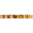 7.5mm Citrine Plain Heishis 7.5 inch 70 beads - The Bead Traders