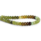 7.5mm Green Grossular Garnet Faceted Rondelles 7.5 inch 40 beads - The Bead Traders