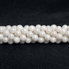 7.5mm Mystic White Quartz Plain Round Beads 16 inch 50 pieces - The Bead Traders