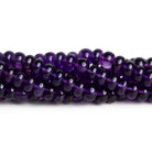 7mm African Amethyst Plain Rondelles 15 inch 85 beads - The Bead Traders