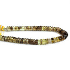 7mm Bicolored Quartz Faceted Rondelles 8 inch 65 beads - The Bead Traders