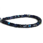 7mm Indigo Labradorite Faceted Rondelle Beads 8 inch 50 pieces - The Bead Traders