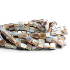 7mm Mother of Pearl Shell Nuggets 16 inch 50 beads - The Bead Traders