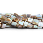 7mm Mother of Pearl Shell Nuggets 16 inch 50 beads - The Bead Traders