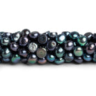 7mm Peacock Baroque Pearls 16 inch 58 beads - The Bead Traders