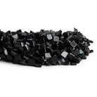 7mm Snowflake Obsidian Plain Diamonds 14 inch 40 beads - The Bead Traders