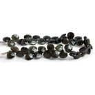 7mm Tiger's Eye Faceted Hearts 6 inch 37 beads - The Bead Traders