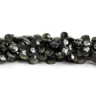 7mm Tiger's Eye Faceted Hearts 6 inch 37 beads - The Bead Traders