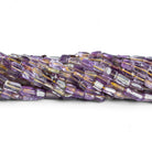 7x5mm Ametrine Plain Handcut Rectangles 12 inch 45 beads - The Bead Traders