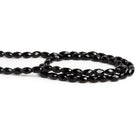 7x5mm Black Onyx Faceted Tubes 15 inch 55 beads - The Bead Traders