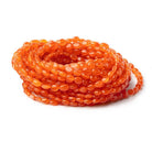 7x5mm Carnelian Plain Ovals 16 inch 66 beads A Grade - The Bead Traders
