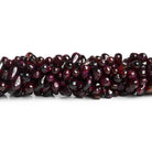 7x5mm Garnet Plain Teardrops 14 inch 85 beads - The Bead Traders