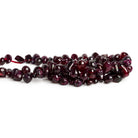 7x5mm Garnet Plain Teardrops 14 inch 85 beads - The Bead Traders