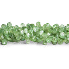 7x5mm Green Kyanite Faceted Pears 7.5 inch 43 beads - The Bead Traders