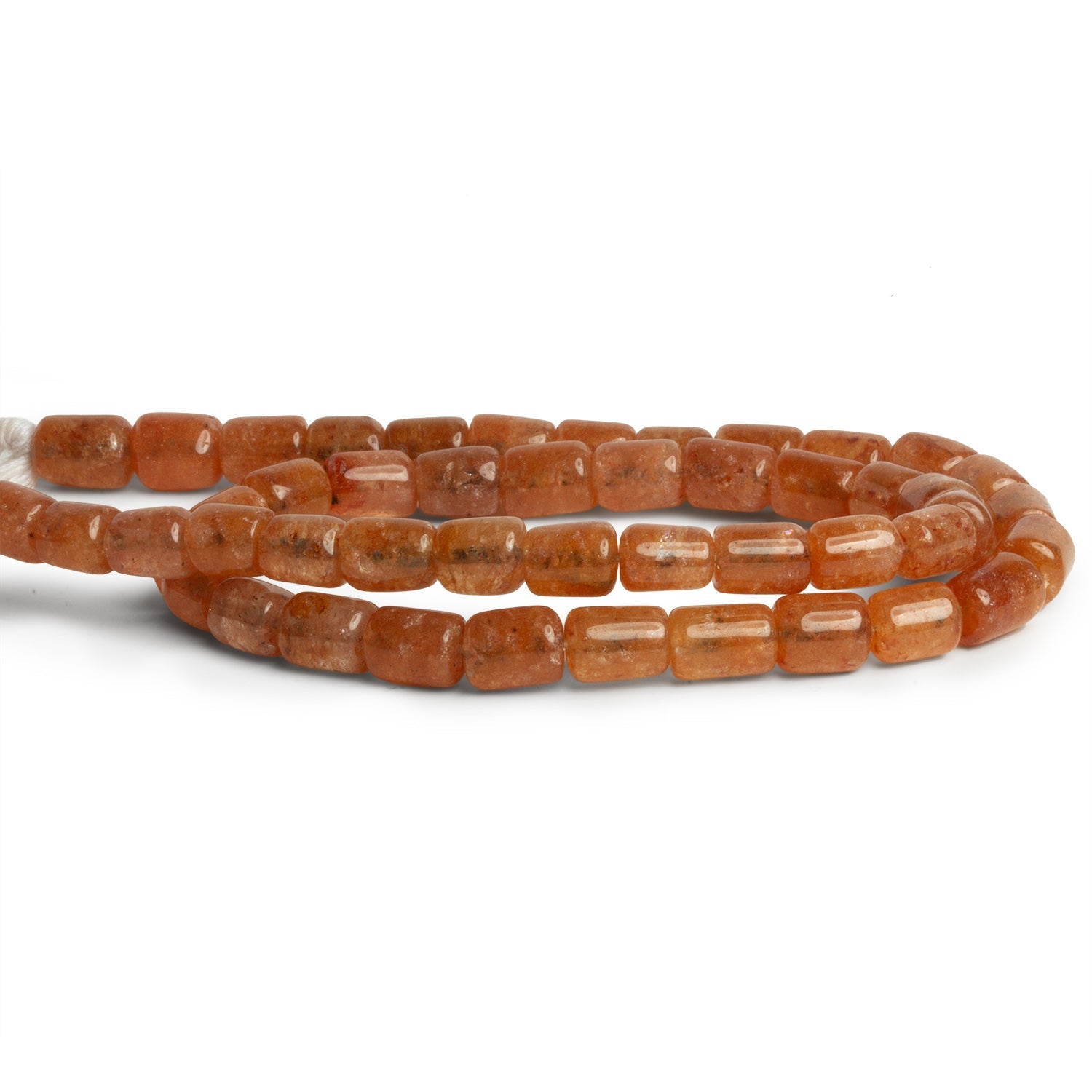7x5mm Honey Aventurine Plain Tubes 14 inch 48 beads - The Bead Traders
