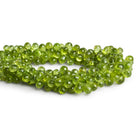 7x5mm Peridot Faceted Pears 9 inch 84 beads - The Bead Traders