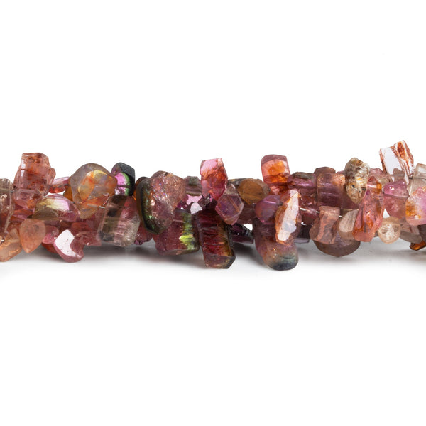 7x5mm Pink Tourmaline Slices 8 inch 50 beads