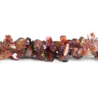 7x5mm Pink Tourmaline Slices 8 inch 50 beads - The Bead Traders