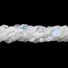 7x5mm Rainbow Moonstone Faceted Ovals 14 inches 53 beads - The Bead Traders