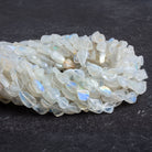 7x5mm Rainbow Moonstone Handcut Pears 12 inch 35 beads - The Bead Traders