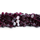 7x5mm Rhodolite Garnet Top-Drilled Ovals 16 inch 100 beads - The Bead Traders