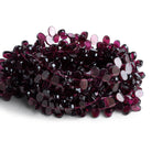 7x5mm Rhodolite Garnet Top-Drilled Ovals 16 inch 100 beads - The Bead Traders