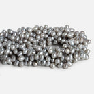 7x5mm Silver Top - Drilled Oval Pearls 15 inch 78 beads - The Bead Traders