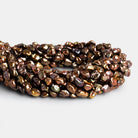 7x6mm Bronze Keshi Pearls 15 inch 46 beads - The Bead Traders